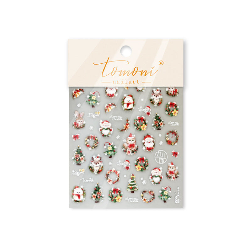 Christmas Dreamy Snow Globe Nail Decals