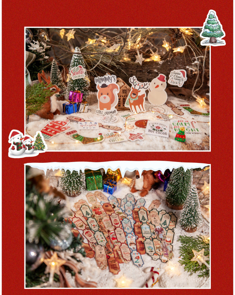 Vintage & Festive Medley Journal Stickers