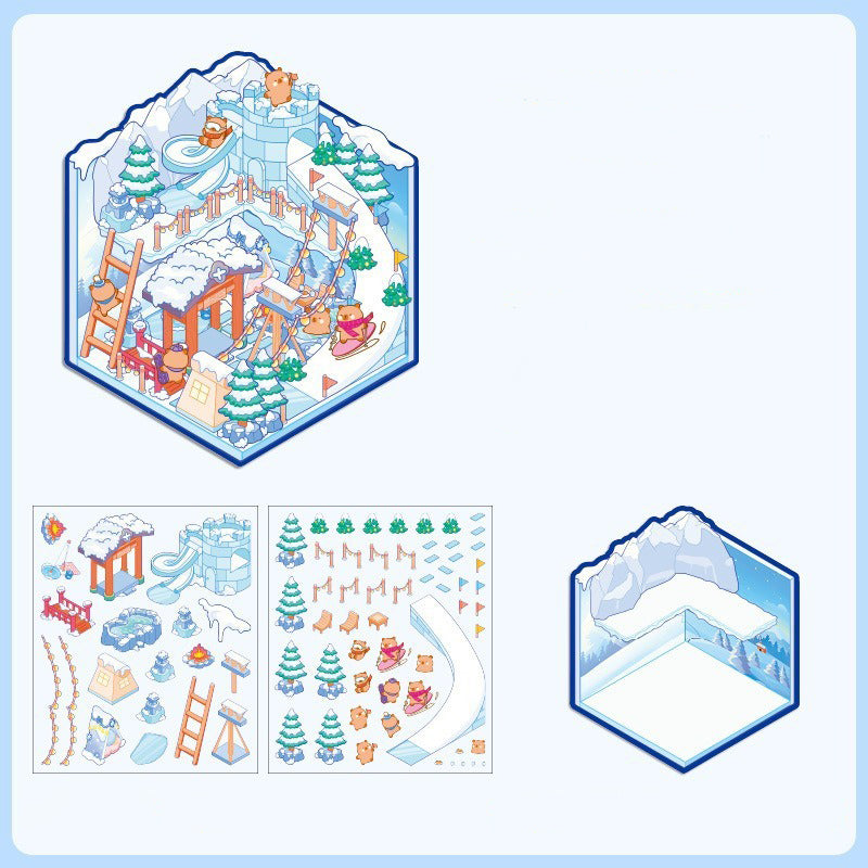 Four Seasons Diorama Sticker Kits