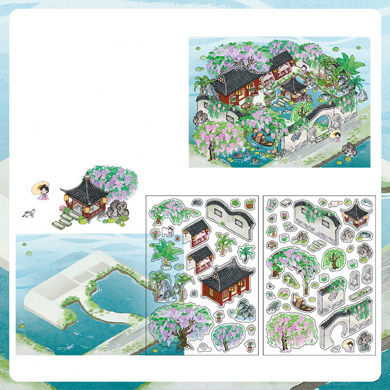 Oriental Vista Diorama Stickers