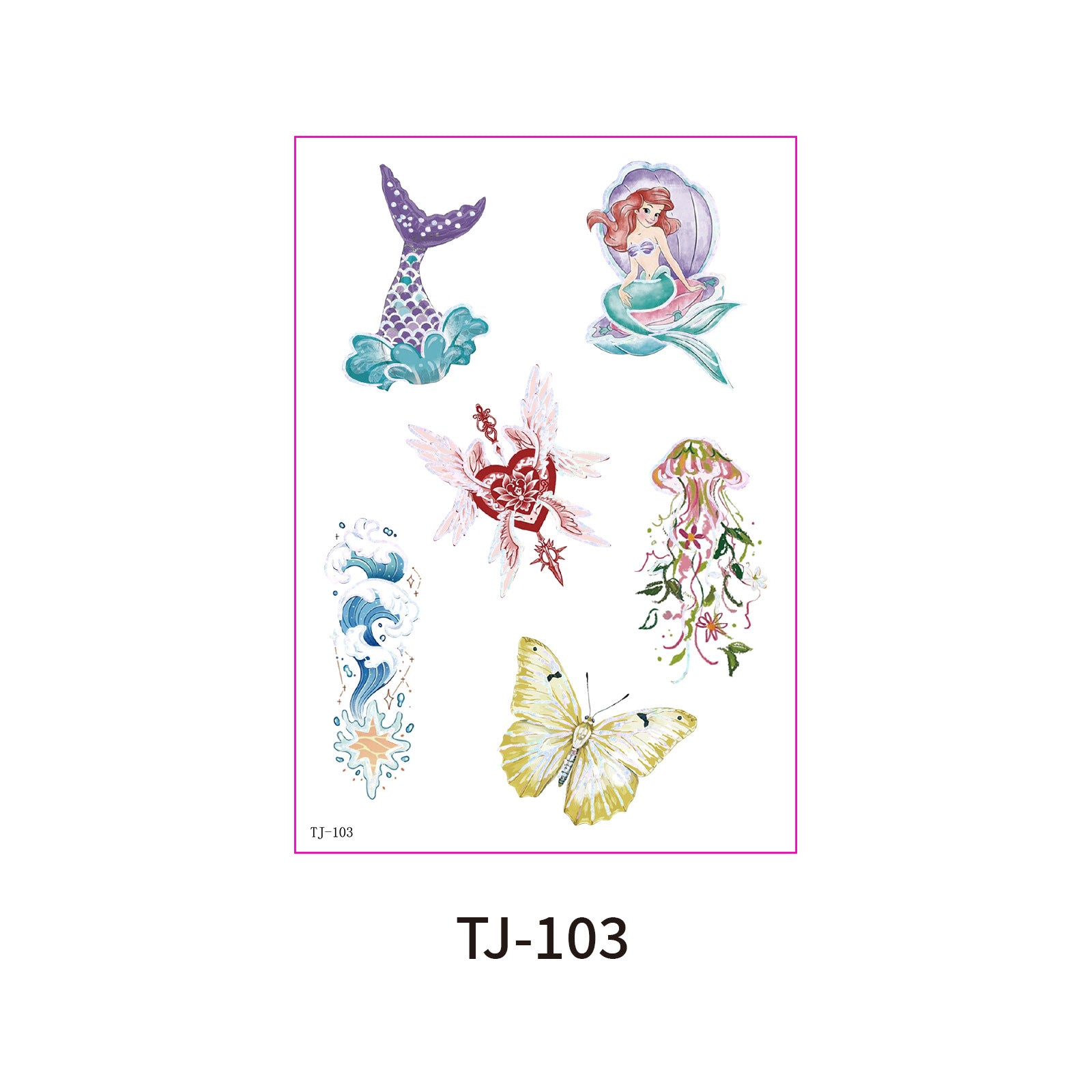 Fairy Butterfly Fantasy Candle Decals