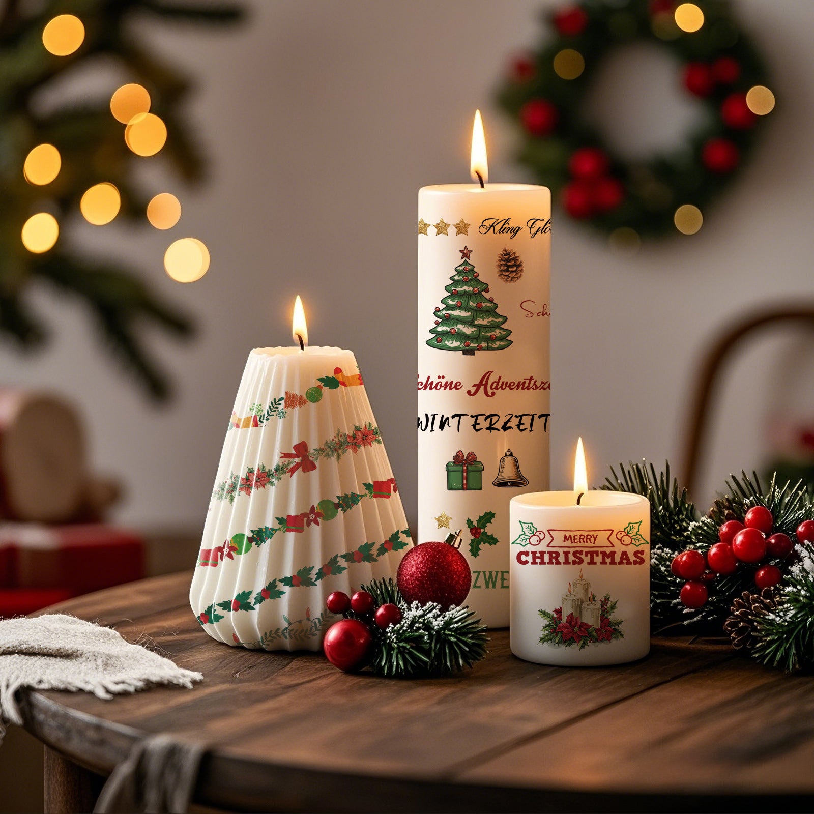 Christmas Candle Magic Decals