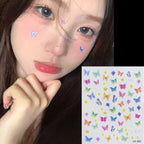 Whimsical Butterfly Face Decals