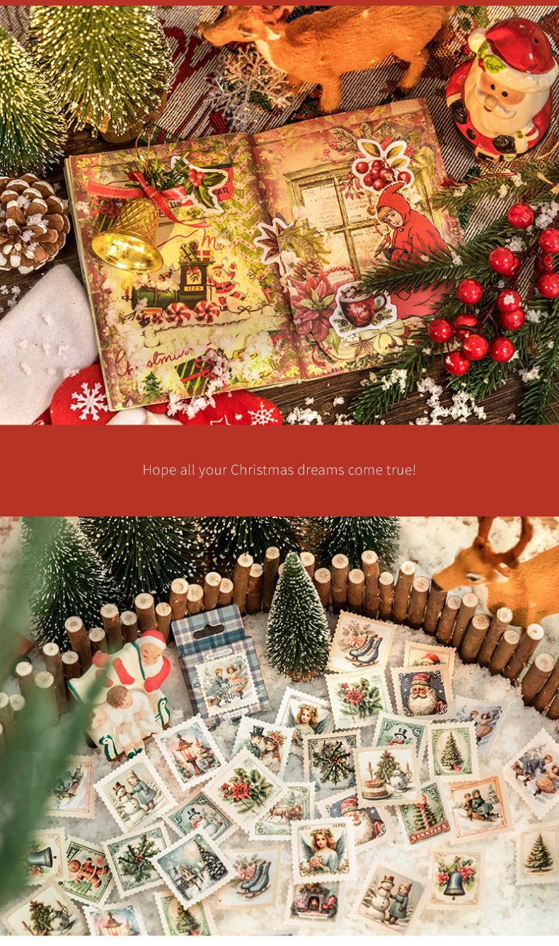 Rustic Holiday Charm Sticker Box