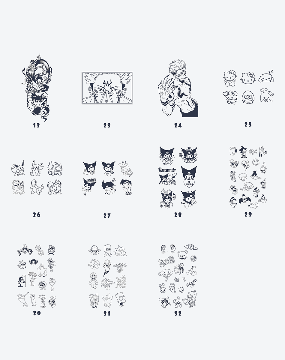 FunToon Party Mystery Box Tattoo Stickers for Parties