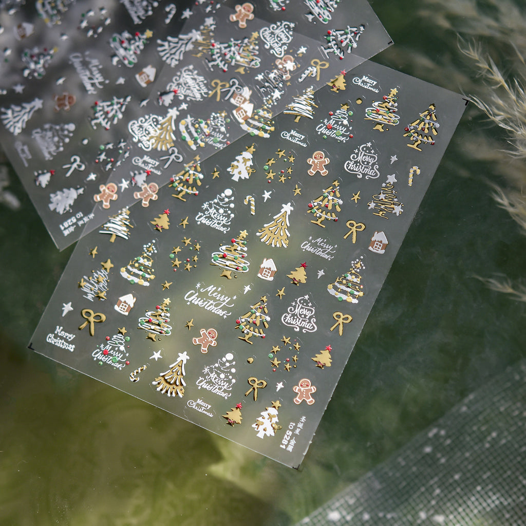 Christmas Dreamy Snow Globe Nail Decals