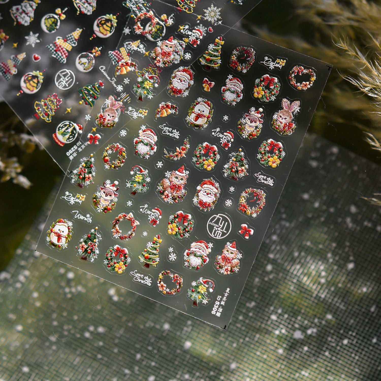 Christmas Dreamy Snow Globe Nail Decals
