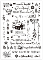 Minimalist Black & White Christmas Candle Decals