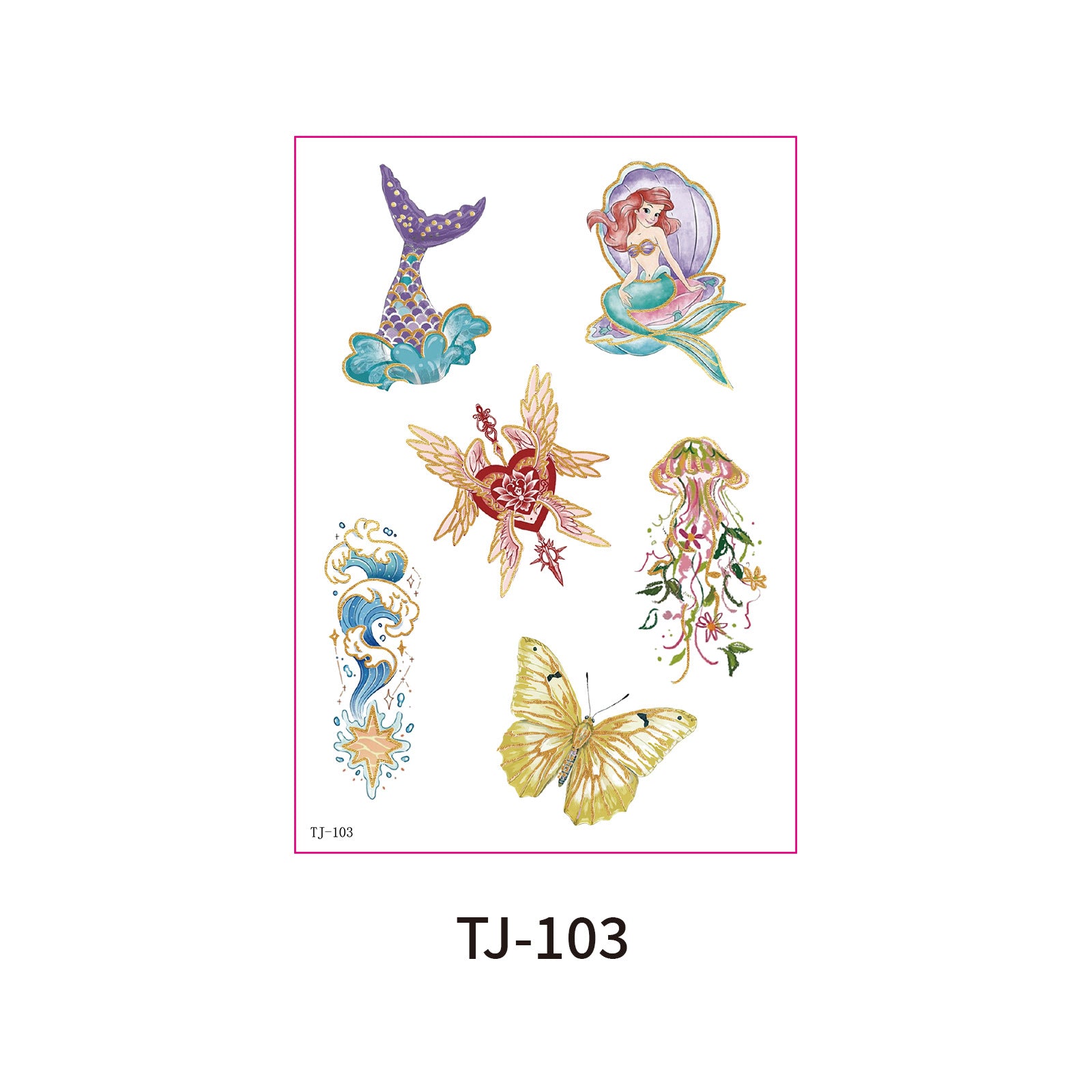 Fairy Butterfly Fantasy Candle Decals