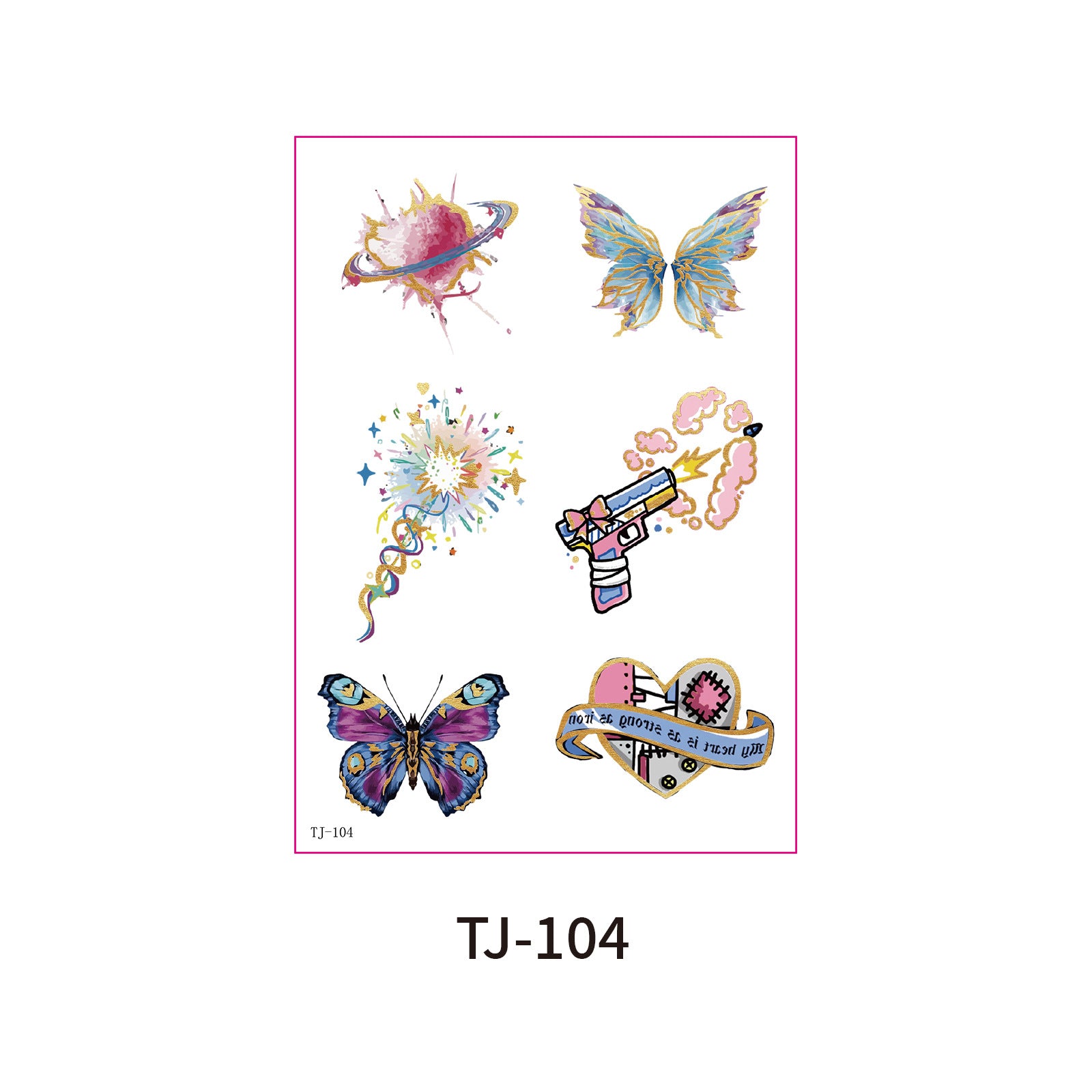 Fairy Butterfly Fantasy Candle Decals