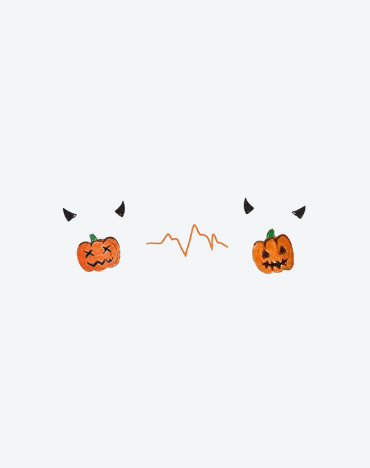 Pumpkin Scribble Tattoo