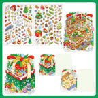 Whimsical Christmas Diorama Pop-Up Stickers