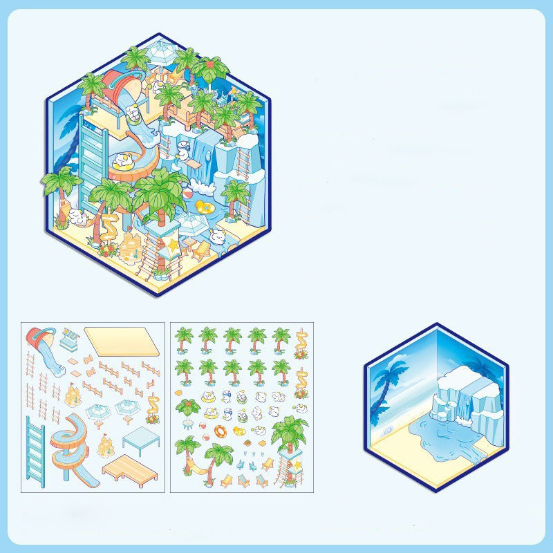Four Seasons Diorama Sticker Kits