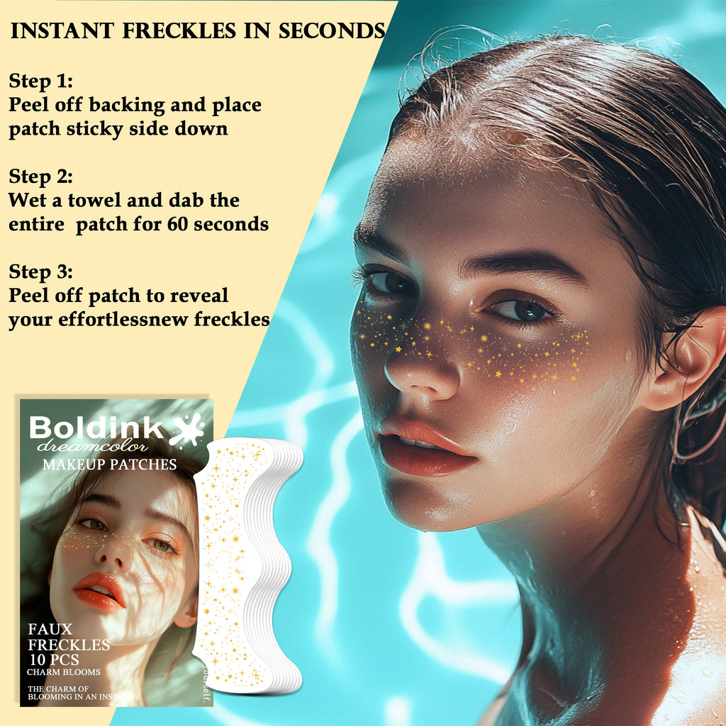 10pcs Golden Freckles Makeup Patch