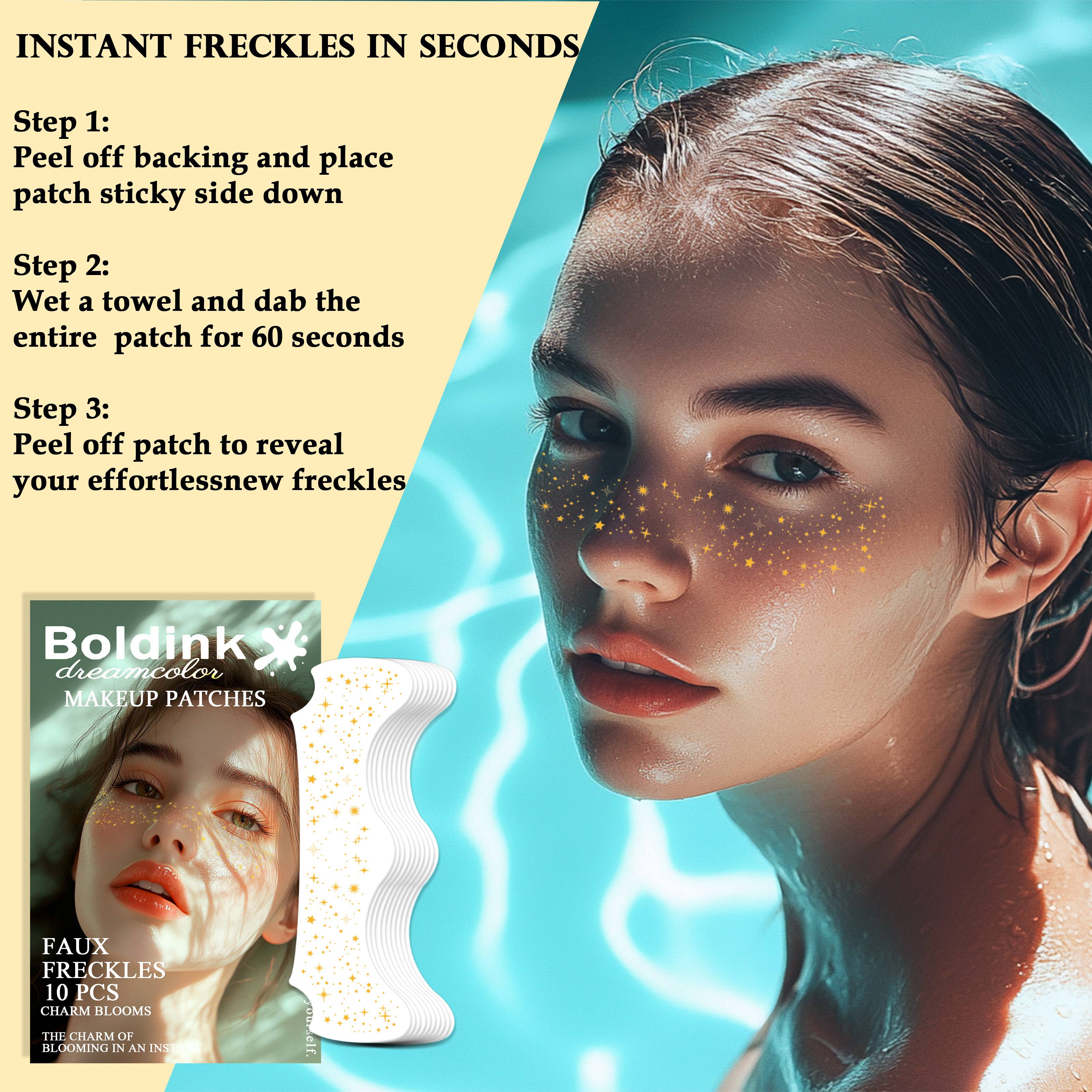 10pcs Golden Freckles Makeup Patch