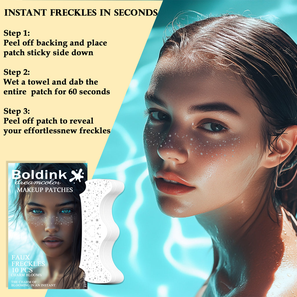 10pcs Silver Freckles Makeup Patch