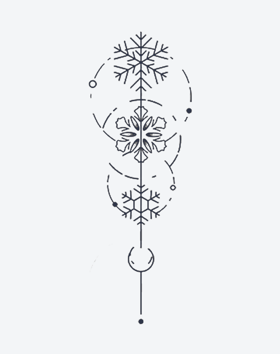 Winter Geometry Snowflake