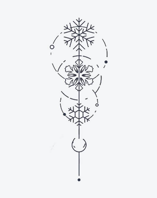 Winter Geometry Snowflake